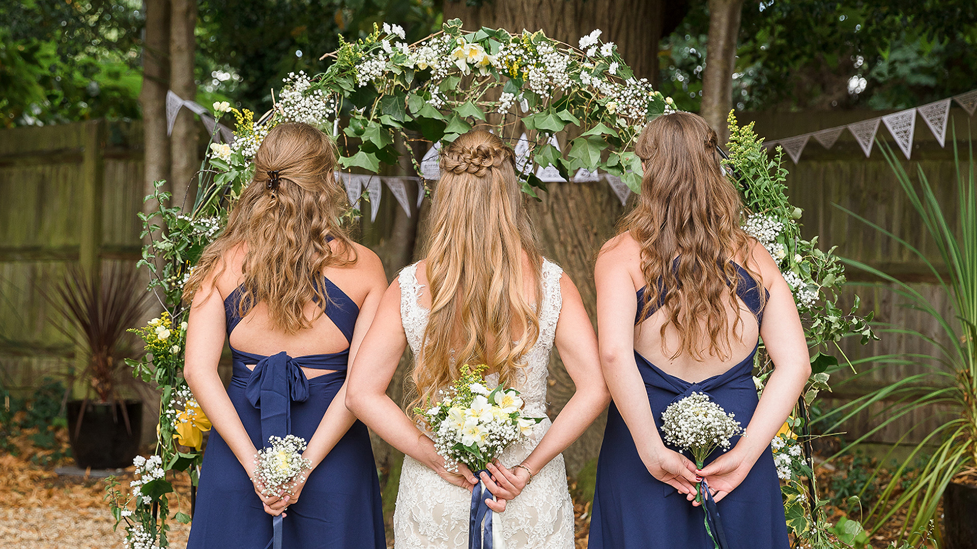 Forest Lodge Wedding - Bride and Bridesmaid