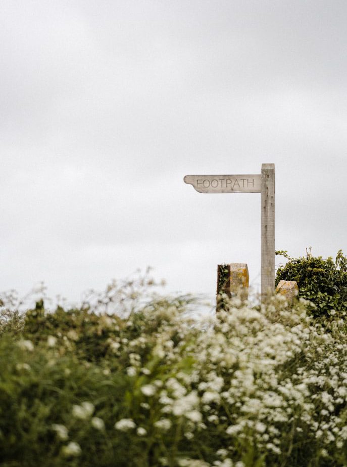 Footpath sign