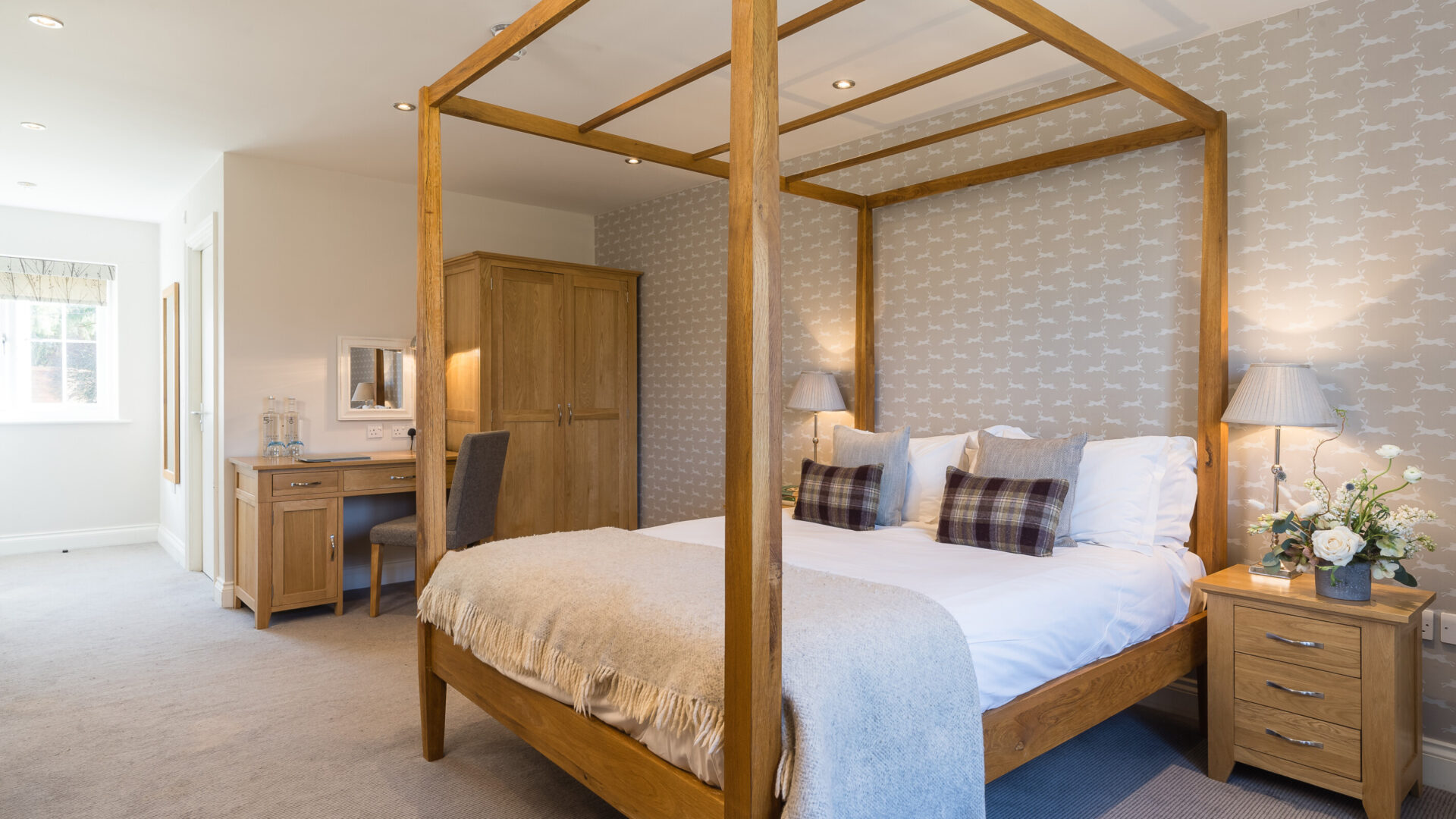 Bedrooms at The New Forest at Beaulieu Hotel