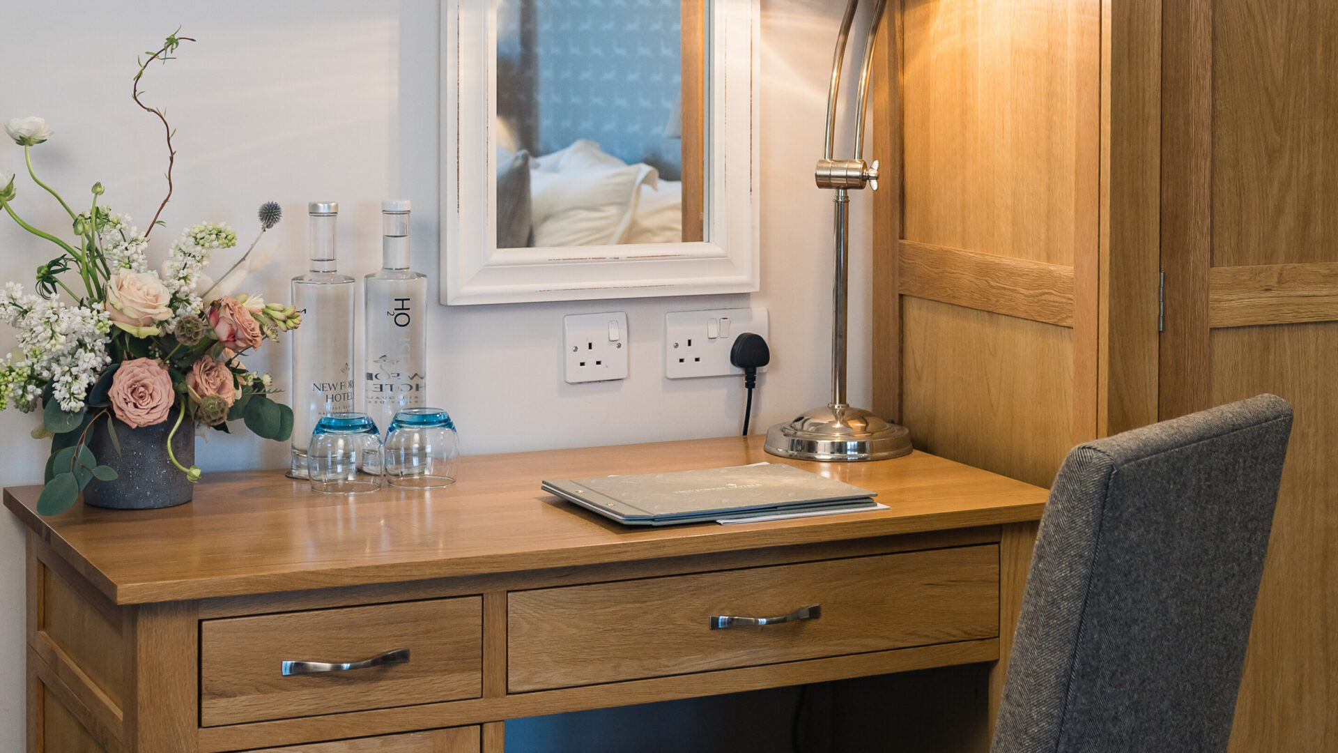 Bedrooms at The New Forest at Beaulieu Hotel
