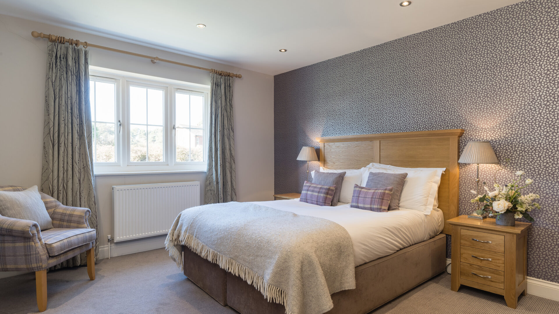 Bedrooms at The New Forest at Beaulieu Hotel