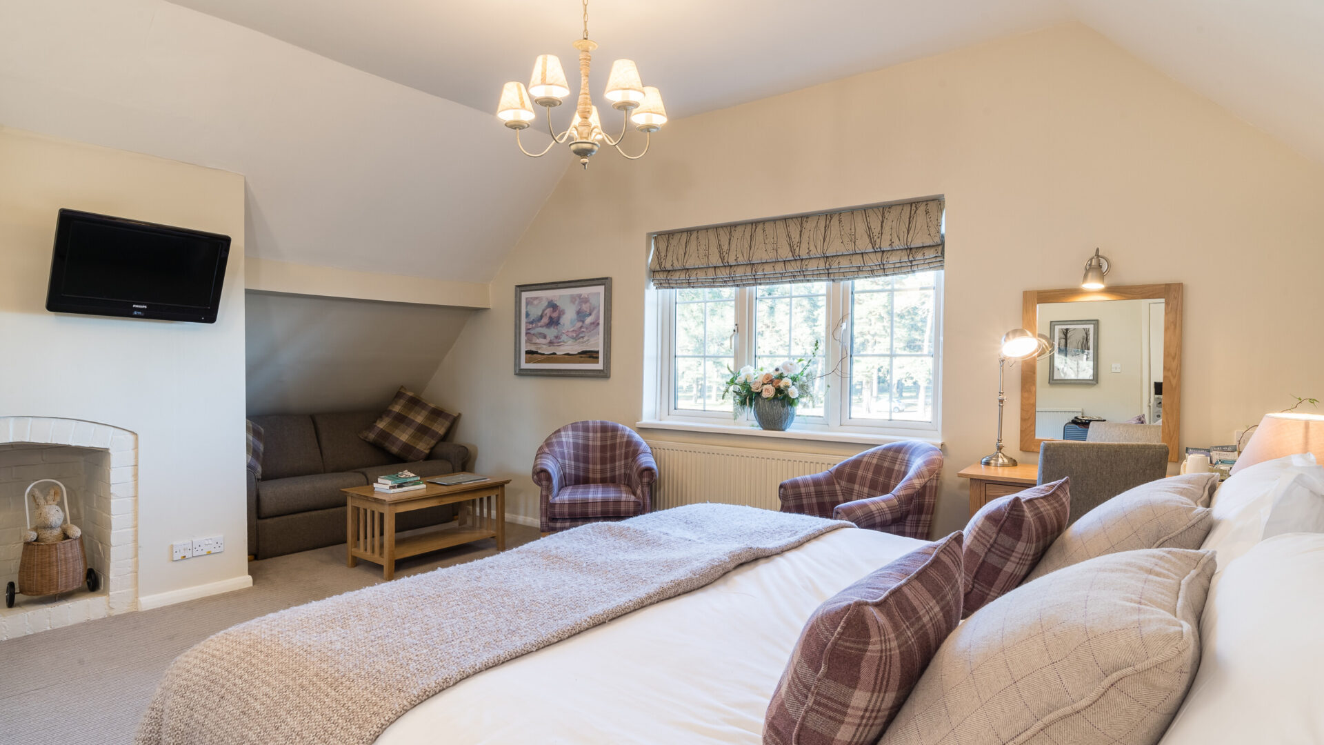 Bedrooms at The New Forest at Beaulieu Hotel