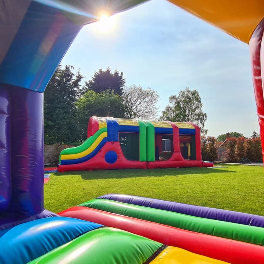Bouncy castle at Beaulieu Hotel