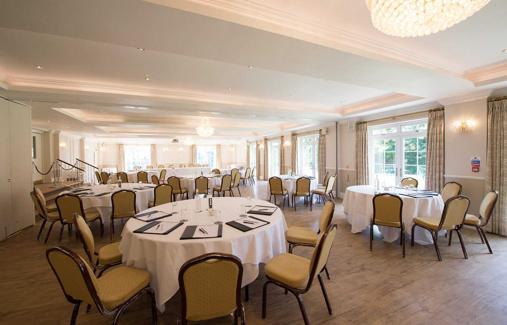 Business Meeting Room Cabaret The New Forest at Beaulieu Hotel