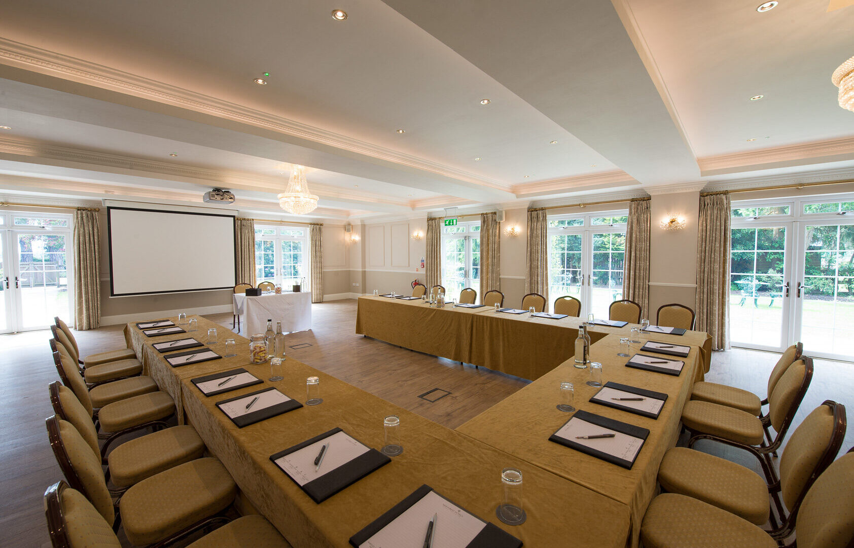 Business Meeting Room U-Shape New Forest Hotel at Beaulieu Hotel