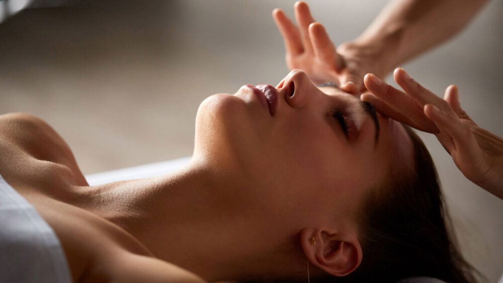 Relaxing spa treatment at Burley Manor featuring the Signature Forest Massage, inspired by the natural elements of the New Forest. A calming wellness experience designed to soothe muscles, relieve tension, and reconnect body and mind in a tranquil spa setting surrounded by woodland charm.
